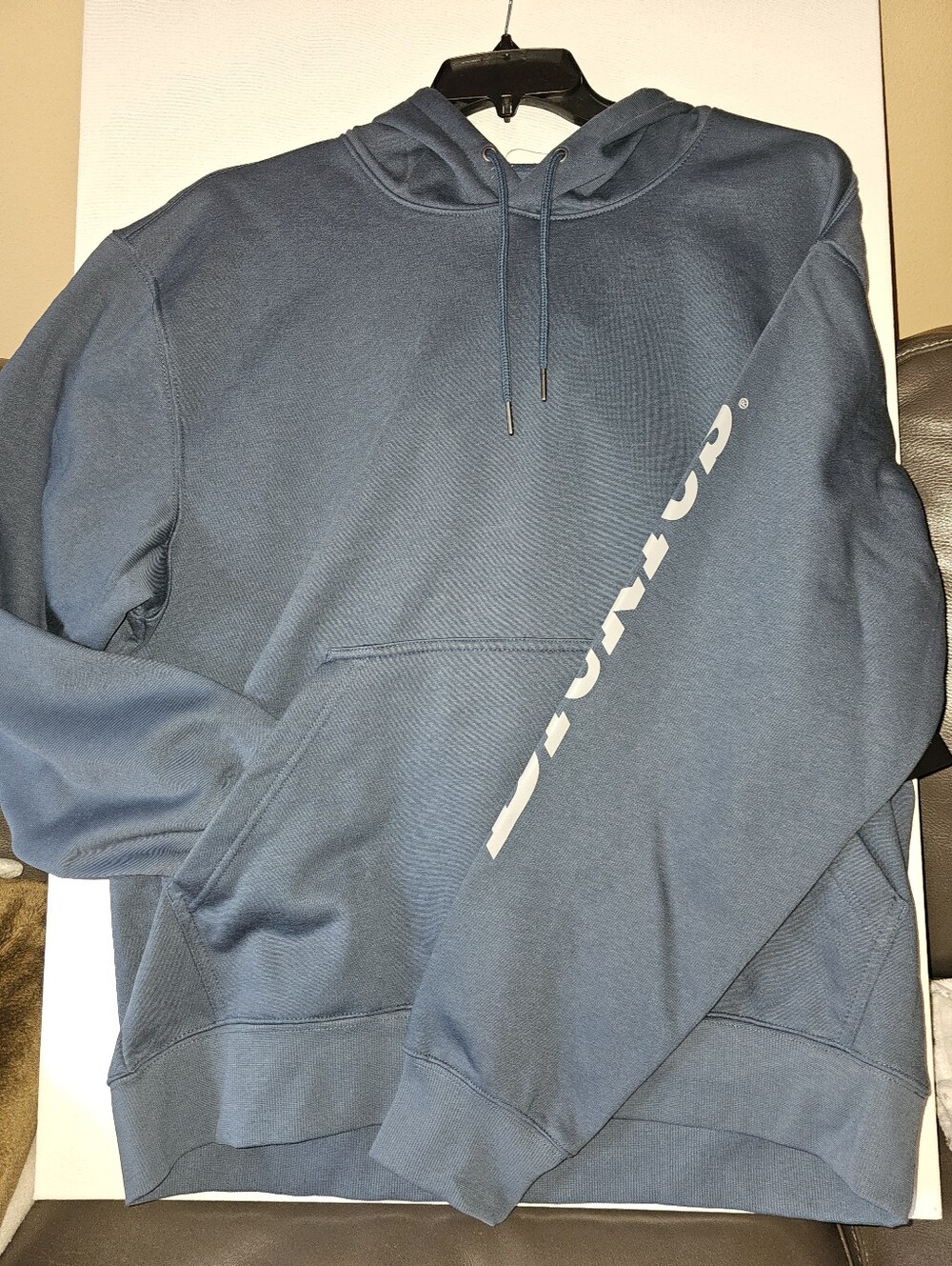 Dickies Men Hoodie Pullover Fleece Water Repellent Green Logo Sleeve XL